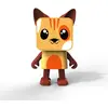Image de Enceinte Bluetooth Dancing Animal Chat - 3w - Mob Jaune, Marron, Orange