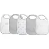 Image de Lot De 5 Bavoirs Diversification Alimentaire Gris