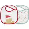 Image de Lot De 2 Bavoirs Naissance De Noël Blanco