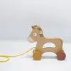 Image de Jouet En Bois Bébé À Tirer Multicolore