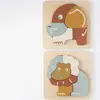 Image de Lot De 2 Puzzles En Bois Multicolore