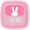 Image de Réveil Et Veilleuse Pour Enfant Billy Clock - Motif Lapin, Face Avant Tissu Marshmallow