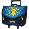 Image de Cartable À Roulettes Pikachu Pokémon 2 Compartiments 41 Cm Bleu / Jaune
