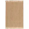 Image de Tapis En Jute De Haute Qualité Raw Beige Sable