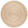 Image de Tapis Rond En Jute Natura Beige Sable