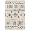 Image de Tapis Shaggy Motifs Ethniques Doux Et Volumineux Tuareg Palette Colorée