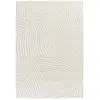 Image de Tapis Doux À Motifs En Relief Sillage Beige Sable
