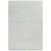 Image de Tapis À Relief Doux Et Élégant Groove Bleu Naturel