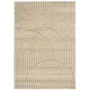 Image de Tapis À Relief Doux Et Élégant Groove Biscuit