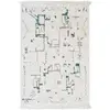 Image de Tapis Design Avec Franges Volubilis Bleu Naturel