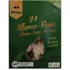 Image de 24 Allume-feux Rouleux Laine De Bois Flambeur