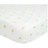 Image de Drap Housse Pour Lit De Bébé Ecru