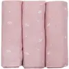 Image de Lot De 3 Langes Pour Bébé Rose