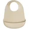 Image de Bavoir Silicone Pour Bébé Ecru