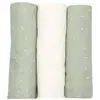 Image de Lot De 3 Langes Motifs Graphiques Vert