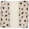 Image de Lot De 3 Langes Motif Léopard Beige