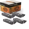 Image de Pack de 4 toners compatible BROTHER TN-2000 noir
