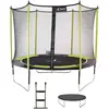 Image de Trampoline Jardin Ø 300?cm + Filet + Échelle + Bâche - Jumpi 300 - Noir/vert Vert
