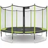 Image de Trampoline Jardin Ø 360?cm + Filet De Sécurité - Jumpi 360 - Noir/vert Vert