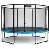 Image de Trampoline De Jardin Ø 430cm + Filet De Sécurité - Punchi 430 Bleu Bleu