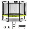 Image de Trampoline Ø 430cm + Filet + Échelle + Bâche + Kit Ancrage - Punchi 430 Vert Vert