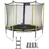 Image de Trampoline Jardin Ø 300?cm + Échelle + Kit D'ancrage - Jumpi 300 - Noir/vert Vert