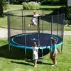Image de Trampoline Ø 300cm + Filet De Sécurité + Échelle + Kit Ancrage - Punchi 300 Bleu Bleu
