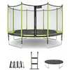 Image de Trampoline Ø 360?cm + Filet + Échelle + Bâche + Kit D'ancrage - Jumpi 360 Vert