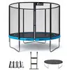 Image de Trampoline Ø 300cm + Filet + Échelle + Bâche + Kit Ancrage - Punchi 300 Bleu Blue