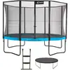 Image de Trampoline Ø 430cm + Filet De Sécurité + Échelle + Bâche - Punchi 430 Bleu Bleu