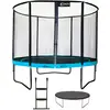 Image de Trampoline Ø 300cm + Filet De Sécurité + Échelle + Bâche - Punchi 300 Bleu Bleu