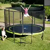 Image de Trampoline Ø 360cm + Filet + Échelle + Bâche + Kit Ancrage - Punchi 360 Vert Vert