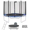 Image de Trampoline Rond 250cm Avec Filet, Échelle, Bâche Et Kit D'ancrage Bleu