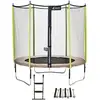 Image de Trampoline Jardin Ø 250?cm + Échelle + Kit D'ancrage - Jumpi 250 - Taupe/vert Taupe