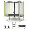 Image de Trampoline Ø 250?cm + Filet + Échelle + Bâche + Kit D'ancrage - Jumpi 250 Taupe