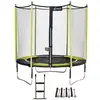 Image de Trampoline Jardin Ø 250?cm + Échelle + Kit D'ancrage - Jumpi 250 - Noir/vert Vert