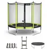 Image de Trampoline Ø 250?cm + Filet + Échelle + Bâche + Kit D'ancrage - Jumpi 250 Vert
