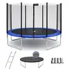 Image de Trampoline Rond Bleu Ø 360cm Avec Filet, Échelle, Bâche Et Kit Ancrage Bleu