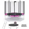 Image de Trampoline Rond Ø 250cm Avec Filet, Échelle, Bâche Et Kit Ancrage- Ralli 250 Rose