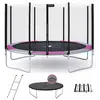 Image de Trampoline Rond Ø 360cm Avec Filet, Échelle, Bâche Et Kit Ancrage - Ralli 360 Rose