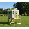 Image de Maisonnette Enfant Extérieur En Bois Tinni Avec Plateforme Marron