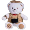 Image de Peluche Ours Aventurier - Gaston Aventurier - 40 Cm Blanc