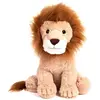 Image de Peluche Géante Léon Le Lion Assis - Made In France Marron