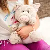 Image de Peluche Bouillotte Cochon Gris