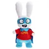 Image de Peluche Bouillotte Simon Super Lapin Marron