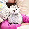 Image de Peluche Bouillotte Hibou Blanc