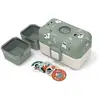 Image de Lunch Box À Compartiments 800ml Tresor Vert Raccoon