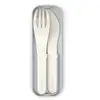 Image de Set De Couverts Plastique Végétal Pocket Color Natural Cream