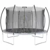Image de Trampoline Rond Ø 370cm Gris Avec Filet Intérieur - Saturne Inner   Trampoline 3,7m 370 Cm Gris