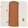Image de Lot De 3 Langes Gaze De Coton Bio Sable